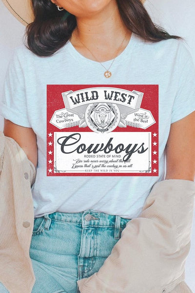 Wild West Cowboys Tee - Multiple Colors