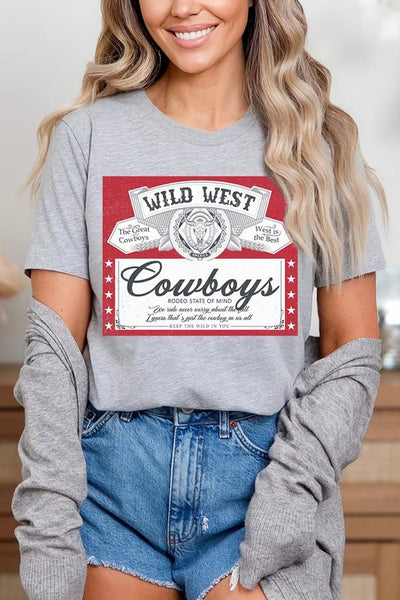 Wild West Cowboys Tee - Multiple Colors