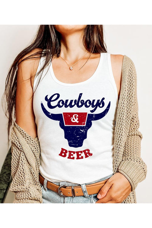 Cowboys & Beer Tank Top