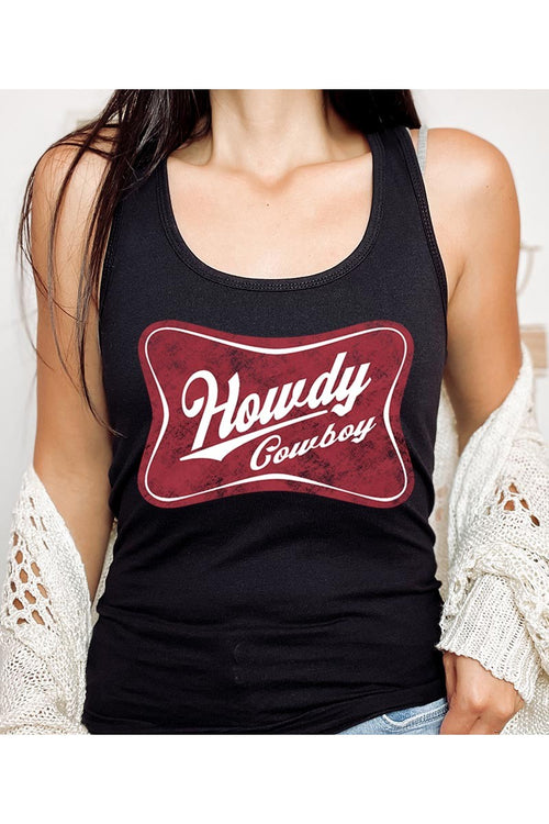 Howdy Cowboy Tank Top