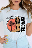 Sunkissed Cowgirl Graphic Tee - Multiple Colors