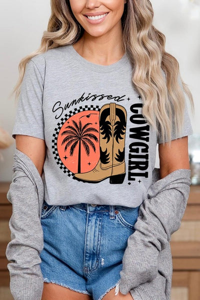 Sunkissed Cowgirl Graphic Tee - Multiple Colors