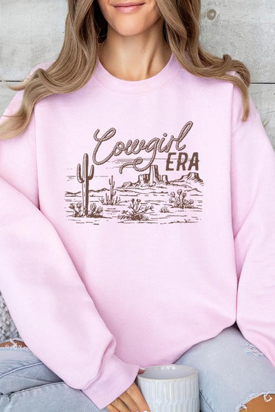 Cowgirl Era Graphic Fleece Sweatshirt - Multiple Colors