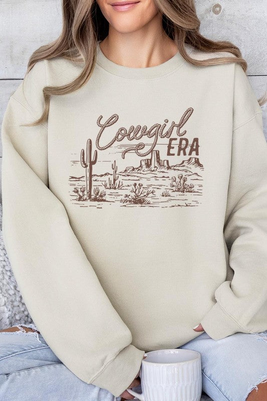 Cowgirl Era Graphic Fleece Sweatshirt - Multiple Colors