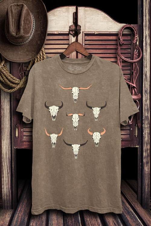 Cow Skull Graphic Tee