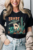 Howdy Cow Abduction Graphic Tee - Multiple Colors