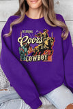 Coors Cowboy Graphic Fleece Sweatshirt - Multiple Colors