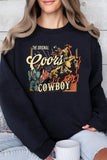 Coors Cowboy Graphic Fleece Sweatshirt - Multiple Colors