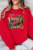 Coors Cowboy Graphic Fleece Sweatshirt - Multiple Colors