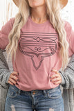 Western Boot Stitch Graphic Tee - Multiple Colors