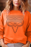 Western Boot Stitch Graphic Fleece Sweatshirt - Multiple Colors