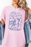 Fort Worth, Wild West Rodeo, Garment Dye Tee