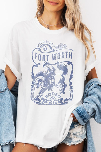 Fort Worth, Wild West Rodeo, Garment Dye Tee