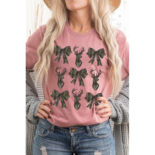 Deer Hunting Camo Bow Graphic Tee