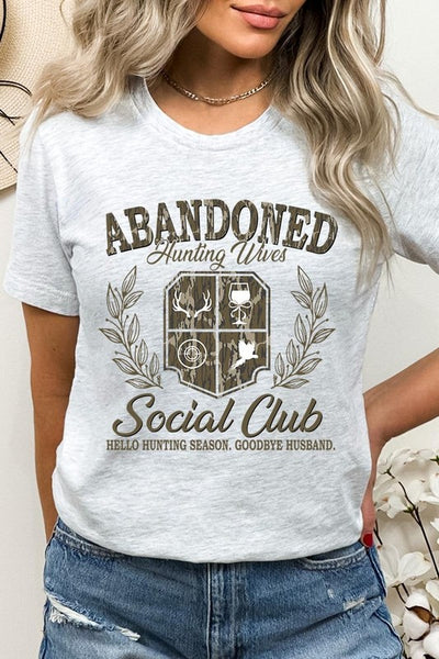 Abandoned Hunting Wife Social Club Graphic Tee