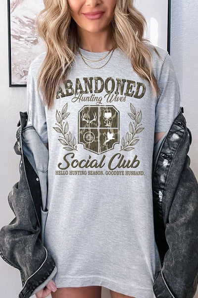 Abandoned Hunting Wife Social Club Graphic Tee