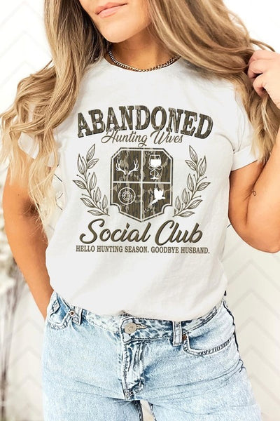 Abandoned Hunting Wife Social Club Graphic Tee