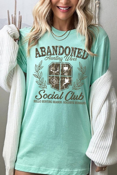 Abandoned Hunting Wife Social Club Graphic Tee