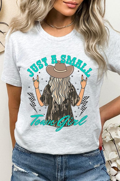 Just a small town girl Camo Graphic Tee