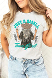 Just a small town girl Camo Graphic Tee