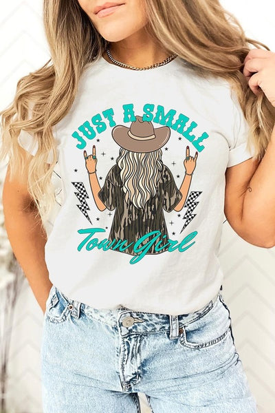 Just a small town girl Camo Graphic Tee