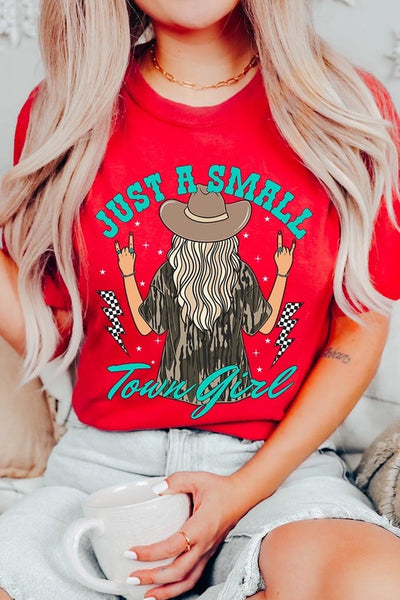 Just a small town girl Camo Graphic Tee