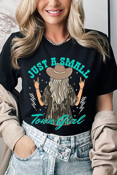 Just a small town girl Camo Graphic Tee