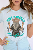 Just a small town girl Camo Graphic Tee