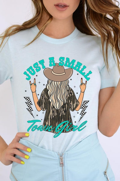 Just a small town girl Camo Graphic Tee