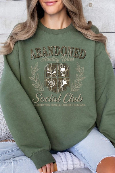 Abandoned Hunting Wife Social Club Sweatshirts