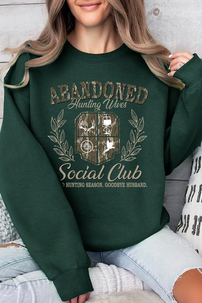 Abandoned Hunting Wife Social Club Sweatshirts