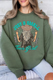 Just a Small Town Girl Camo Fleece Sweatshirts