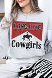 Long Live Cowgirl Western Fleece Sweatshirt