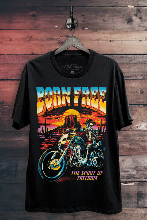Born Free The Spirit Of Freedom Graphic Top