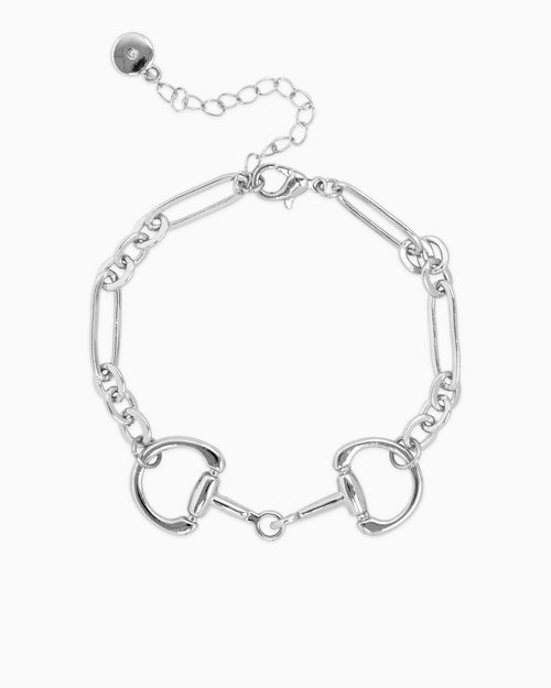 Horsebit Oval Link Chain Bracelet - 2 colors