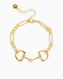 Horsebit Oval Link Chain Bracelet - 2 colors