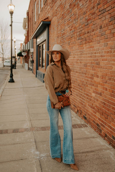 The Tulsa Top in Brown