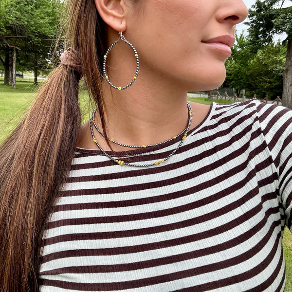 Palomino Turquoise Stack – 3 Piece Necklace & Earring Set