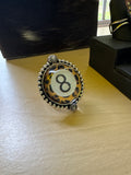8 Ball Leopard Bubble Ring