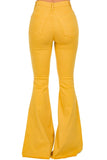 Bell Bottom Jean in Mustard- Inseam 30