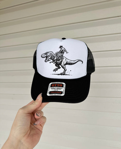 Dino Cowboy Trucker Hat (Multiple Color Options)