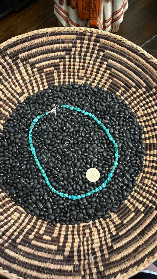 KINGMAN TURQUOISE NUGGET NECKLACE