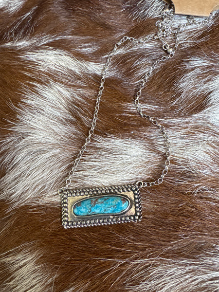 Western Stone Bar Necklace