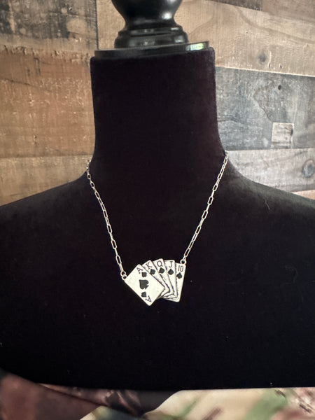 Bull Skull w/ Stone Necklace