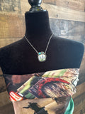 MONTANA MEADOW BLUE BONNET SILVERTONE NECKLACE
