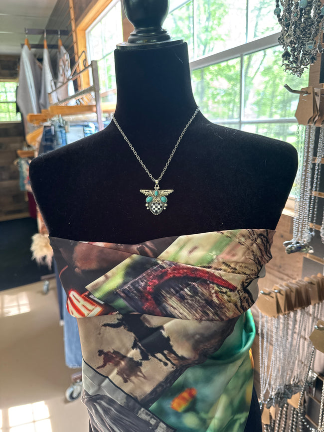 Checker Thunderbird Necklace