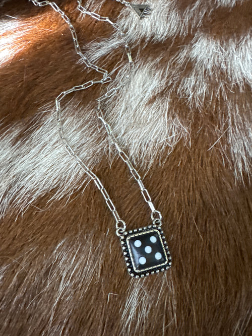 Dice Pendant Necklace