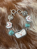 Steer Head Charm Bracelet