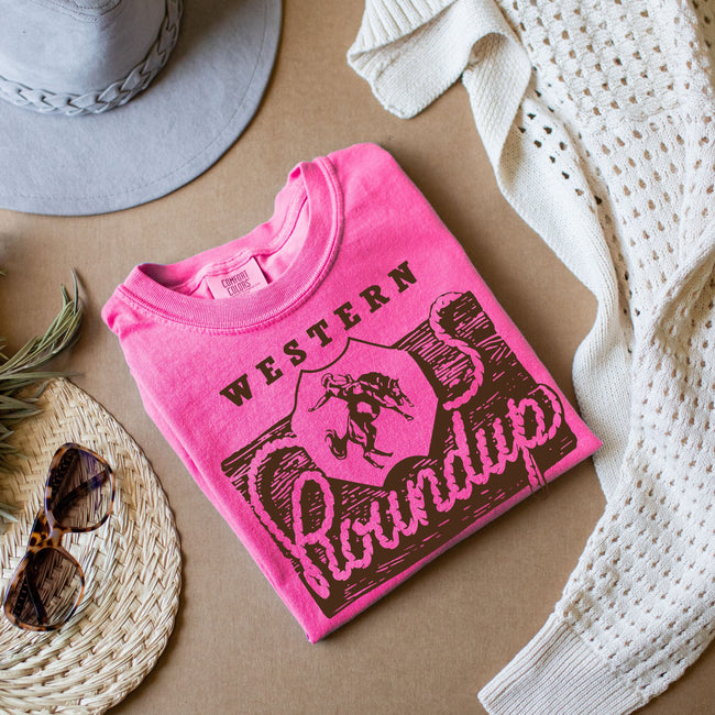 Western Round Up Tee Multiple Colors