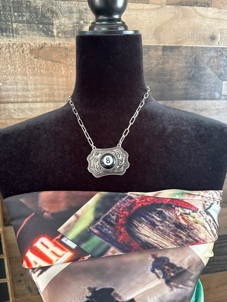 Statement 8 Ball Buckle Necklace